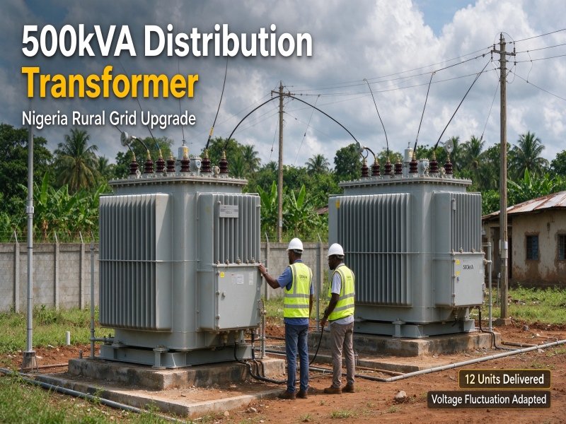 12 Units 500kVA Oil Immersed Transformer for Nigeria Rural Grid Upgrade